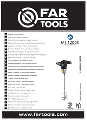 Far Tools MI 1200C Traduccion Del Manual De Instrucciones Originale