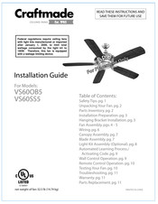 Craftmade VS60SS5 Guia De Instalacion