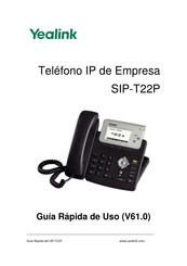 Yealink SIP-T22P Guía Rápida De Uso