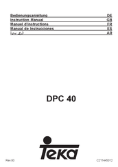 Teka DPC 40 Manual De Instrucciones