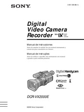 Sony Handycam DCR-VX2000E Manual De Instrucciones