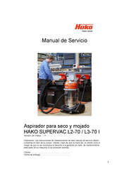 HAKO SUPERVAC L2-70 Manual De Servicio