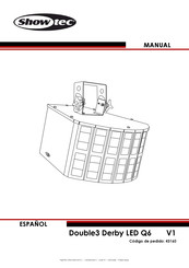 SHOWTEC Double3 Derby LED Q6 Manual De Instrucciones