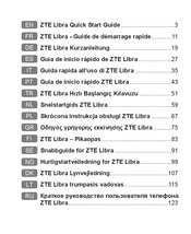 ZTE Libra Guia De Inicio Rapido