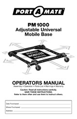 Portamate PM1000 Manual Del Operador