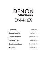 Denon Professional DN-412X Guía Del Usario