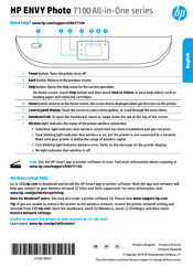 HP ENVY Photo 7100 All-in-One Serie Manual Del Usuario