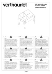 VERTBAUDET 70501-1494 Manual De Instrucciones