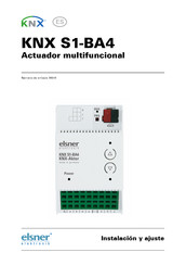 elsner elektronik KNX S1-BA4 Instalacion Y Ajuste