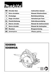 Makita 5008MGA Manual De Instrucciones