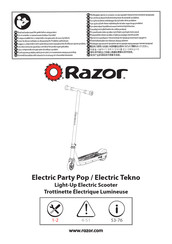 Razor Electric Party Pop Manual De Instrucciones