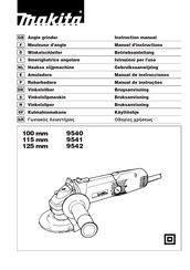 Makita 9540 Manual De Instrucciones