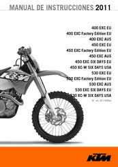 KTM 400 EXC Factory Edition EU 2011 Manual De Instrucciones