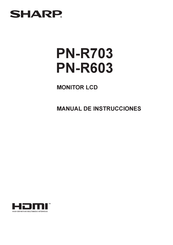 Sharp PN-R603 Manual De Instrucciones