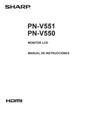 Sharp PN-V551 Manual De Instrucciones