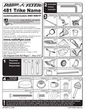 Radio Flyer 481P Manual De Instrucciones