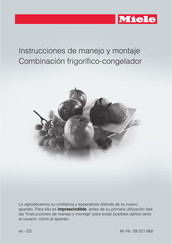 Miele 09 521 860 Instrucciones De Manejo Y Montaje