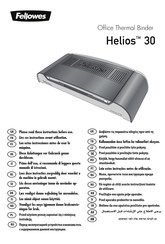Fellowes Helios 30 Manual De Instrucciones