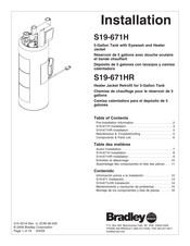 Bradley S19-671H Instalación