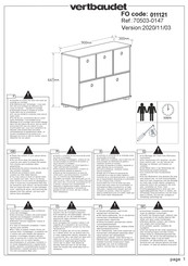 VERTBAUDET 70503-0147 Manual De Instrucciones