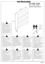 VERTBAUDET 70501-1630 Manual De Instrucciones