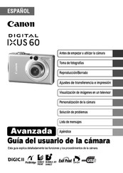 Canon DIGITAL IXUS 60 Guia Del Usuario