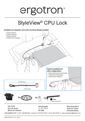 Ergotron StyleView CPU Lock Manual De Instalación