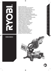 Ryobi EMS190DC Traducción De Las Instrucciones Originales