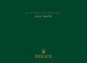 ROLEX OYSTER PERPETUAL DAY-DATE Manual Del Usuario