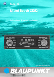 Blaupunkt Miami Beach CD52 Instrucciones De Manejo