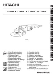 Hitachi G 18MRU Instrucciones De Manejo