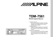 Alpine TDM-7561 Manual De Operación