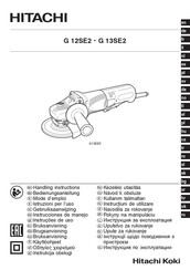 Hitachi G 12SE2 Instrucciones De Manejo