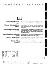 Jonsered HT 21 Manual De Instrucciones