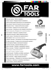 Far Tools REX 200 Traduccion Del Manual De Instrucciones Originale