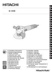 Hitachi G 13VE Instrucciones De Manejo