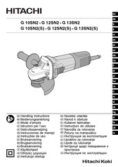 Hitachi G 10SN2S Instrucciones De Manejo