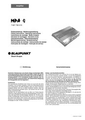 Blaupunkt 7 607 792 015 Instrucciones De Montaje