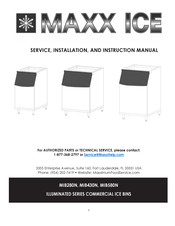 Maxx Ice ILLUMINATED Serie Manual De Instrucciones, Instalación Y Mantenimiento