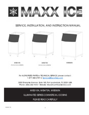 Maxx Ice MIB430N Manual De Instrucciones, Instalación Y Mantenimiento