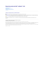 Dell Latitude 2110 Manual De Servicio