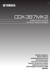 Yamaha CDX-397MK2 Manual De Instrucciones