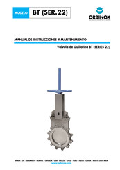 Orbinox 22 Serie Manual De Instrucciones Y Mantenimiento