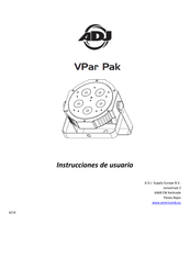 ADJ VPar Pak Instrucciones De Usuario