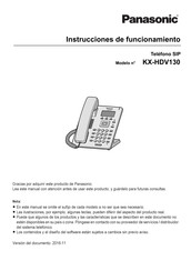 Panasonic KX-HDV130 Instrucciones De Funcionamiento