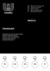 Weelko TWINWAXER WKE010 Manual De Instrucciones