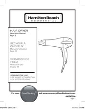 Hamilton Beach HD04 Manual De Uso