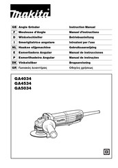 Makita GA5034 Manual De Instrucciones