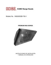 KOBE IN2630SQB-700-1 Instrucciones De Instalación Y Manual De Operación