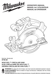 Milwaukee 2730-21 Manual Del Operador